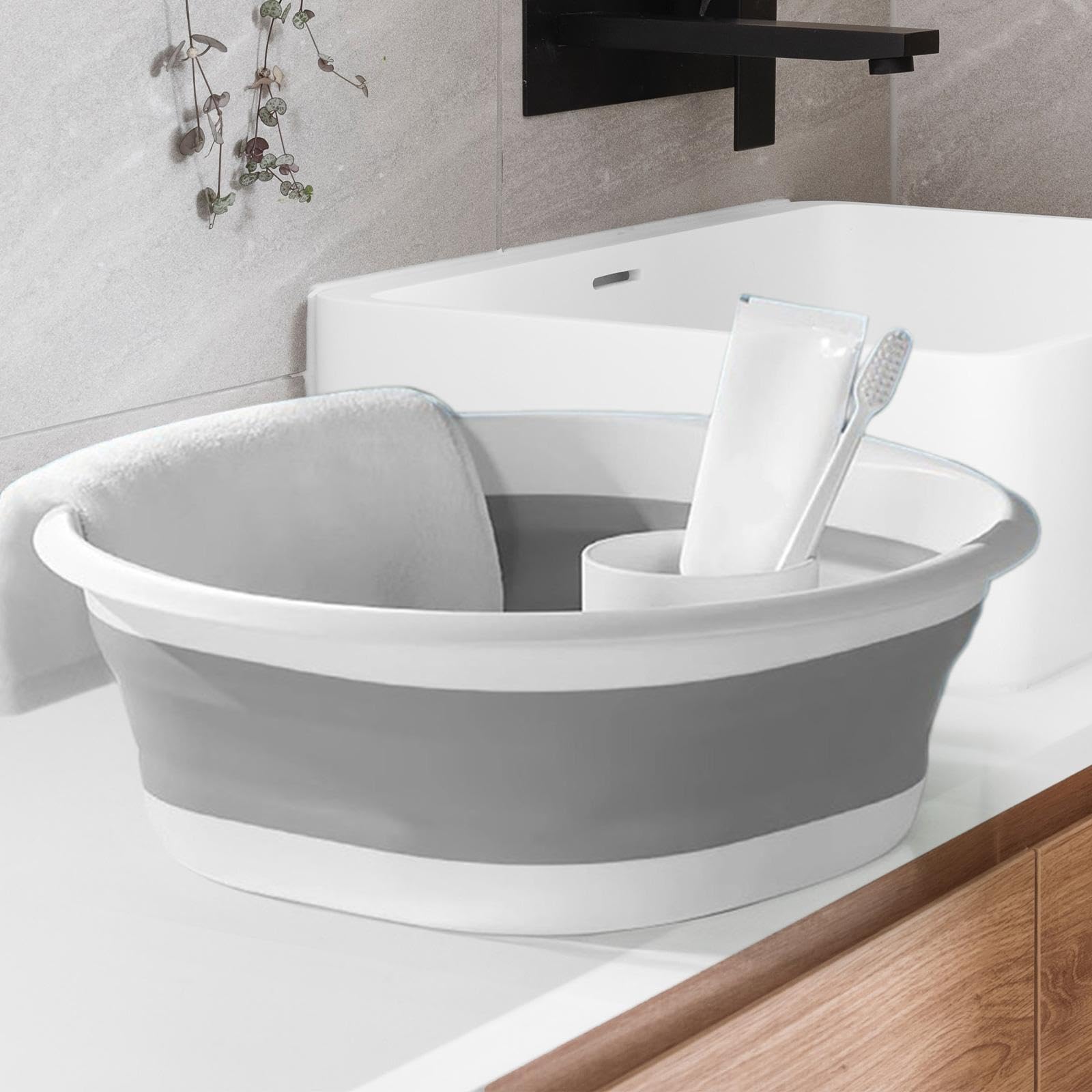 家庭用品浴室トイレの実用的な折り畳み型洗面器